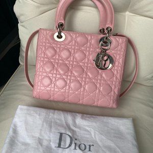 Christian Dior Lady Dior Medium Lambskin handbag